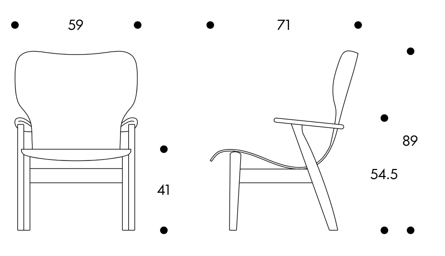 Domus Lounge Chair bekleedArtek DMS Domus Lounge Chair bekleed