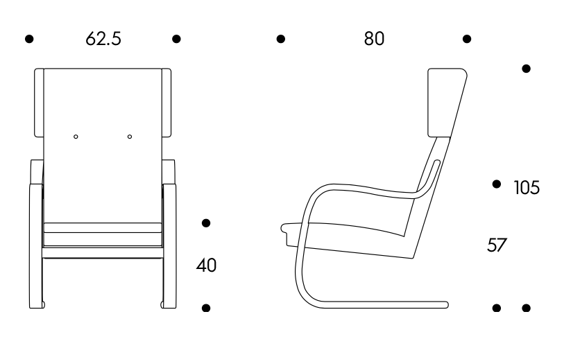 Armchair 401Artek, 401 Armchair 401