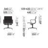 Aluminium Chair EA 132Aluminium Chairs EA132 - hopsak nude/ivory