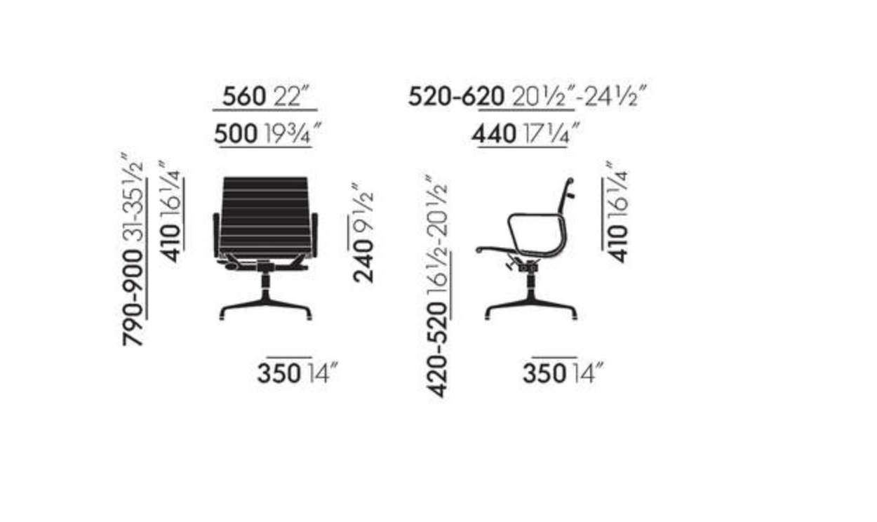 Aluminium Chair EA 132Aluminium Chairs EA132 - hopsak nude/ivory