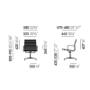 Aluminium Chair EA 131Aluminium Chairs EA131 - hopsak warm grey/moor brown