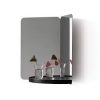 Mirror 124°, largeMirror 124° - Groot - Zwart