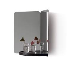 Mirror 124°, largeMirror 124° - Groot - Zwart