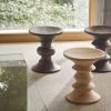 Eames Stool, Model BEames Stool B donker walnotenhout