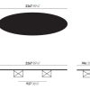 Elliptical Table ETRETR Ellipt.Table on. wit/HPL wit NIEUW