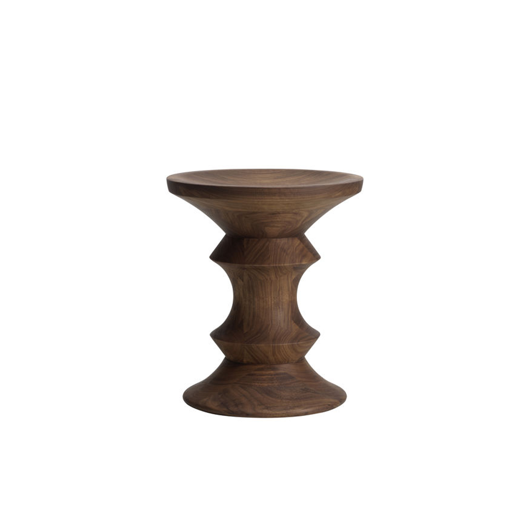 Eames Stool, Model CEames Stool C donker walnotenhout