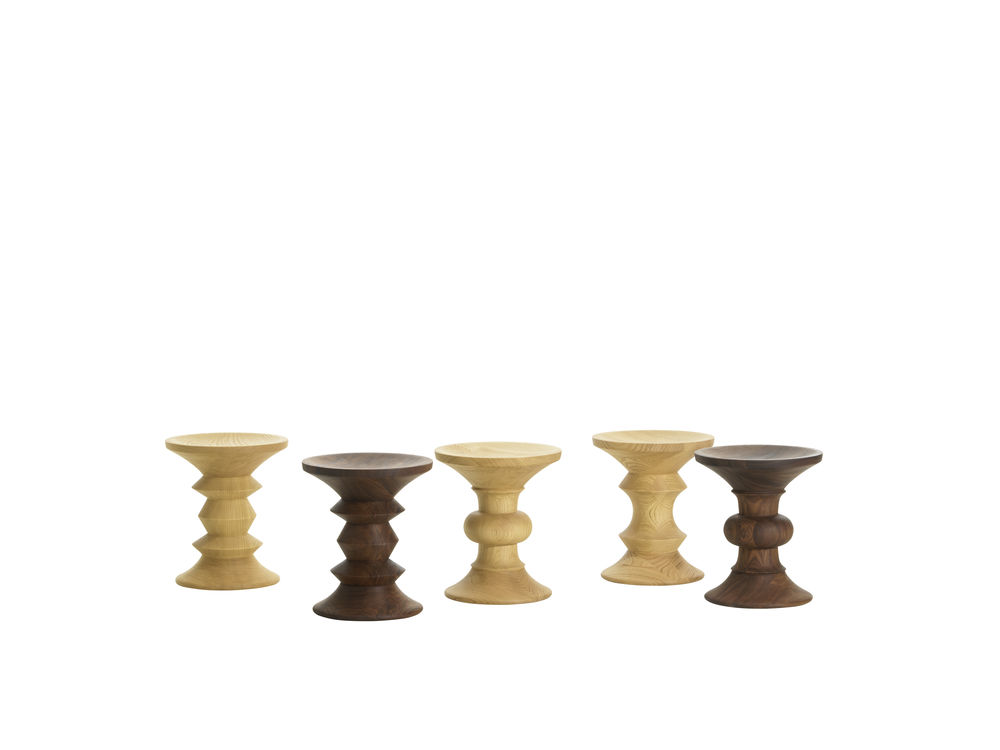 Eames Stool, Model CEames Stool C donker walnotenhout
