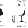 Eames Plastic Side Chair DSLEPC DSL Plastic Side Chair (nieuwe h.)