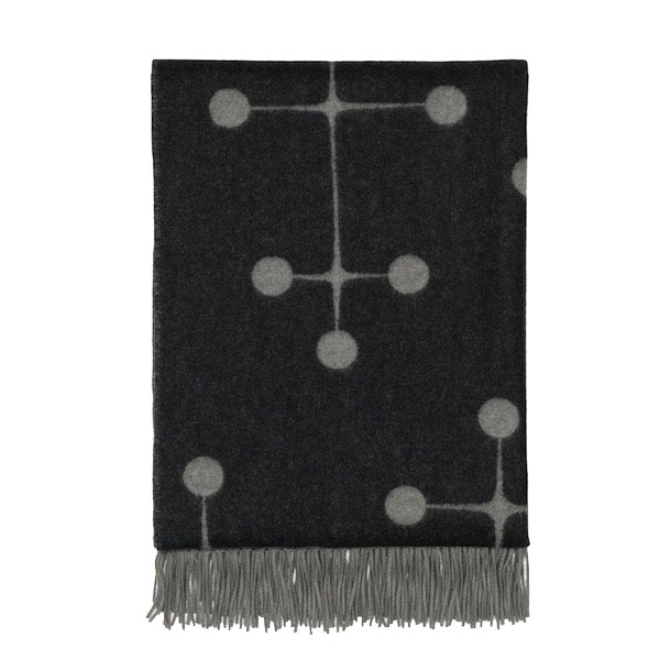 Eames Wool Blanketeames wool blanket, dot pattern zwart