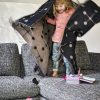 Eames Wool Blanketeames wool blanket, dot pattern zwart