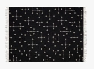 Eames Wool Blanketeames wool blanket, dot pattern zwart