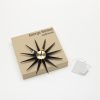 Sunburst ClockSunburst Clock - zwart/messing
