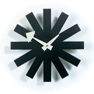 Asterisk ClockAsterisk Clock - zwart
