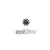 Asterisk ClockAsterisk Clock - zwart