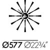 Spindle ClockSpindle Clock - walnoten/aluminium