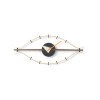 Eye clockEye Clock - walnoot/messing