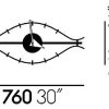 Eye clockEye Clock - walnoot/messing