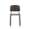 StandardStandard donker eiken/zwart, frame diepzwart (glad), met viltglijders