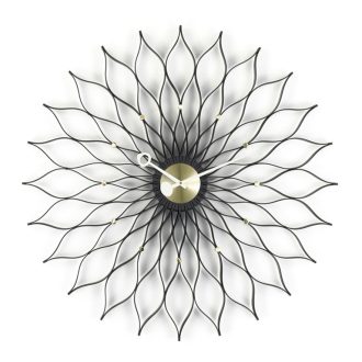 Sunflower ClockSunflower Clock - zwart/messing