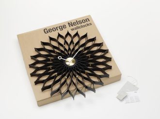 Sunflower ClockSunflower Clock - zwart/messing