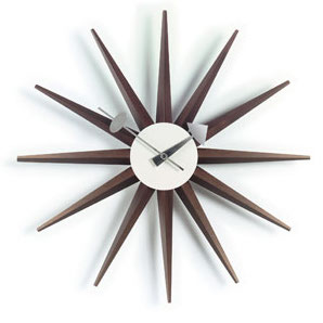 Sunburst ClockSuburst Clock - walnoot