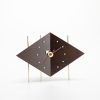 Diamond Clockdiamond clock, massief walnotenhout