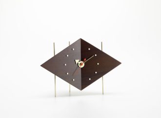 Diamond Clockdiamond clock, massief walnotenhout