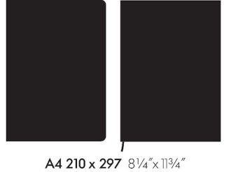 NotebooksVitra - Notebook Hardcover - A4: antraciet