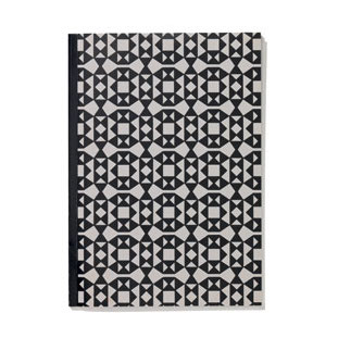NotebooksSoftcover - A5, facets zwart