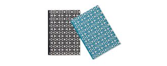 NotebooksSoftcover - A5, facets zwart