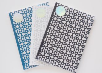 NotebooksSoftcover - A5, facets zwart