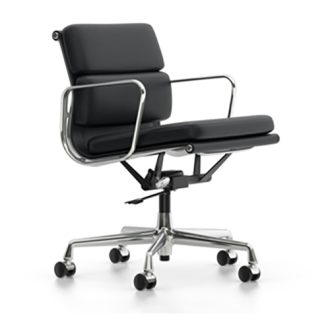 Soft Pad EA 217Eames Soft Pad EA 217 bureaustoel zwart, leder Premium