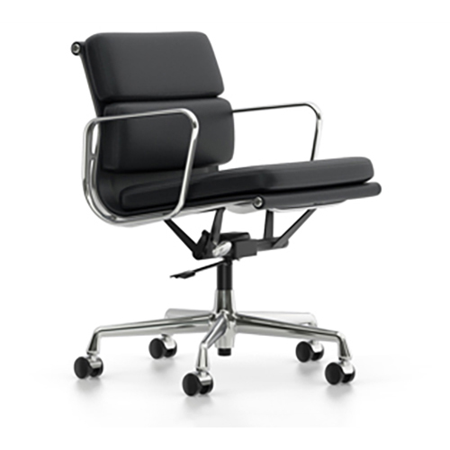 Soft Pad EA 217Eames Soft Pad EA 217 bureaustoel zwart, leder Premium
