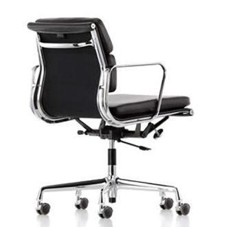 Soft Pad EA 217Eames Soft Pad EA 217 bureaustoel zwart, leder Premium