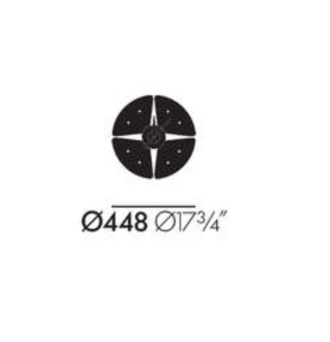Petal ClockPetal Clock - zwart/messing