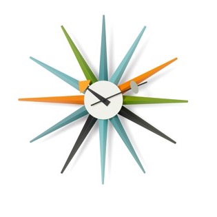 Sunburst ClockSunburst clock - multicolor