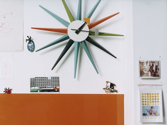 Sunburst ClockSunburst clock - multicolor