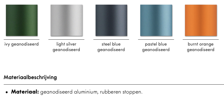Nuage Nuage vaas, geanodiseerd aluminium, small steel blue