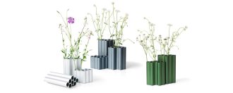 Nuage medium light silverNuage vaas, geanodiseerd aluminium, medium light silver