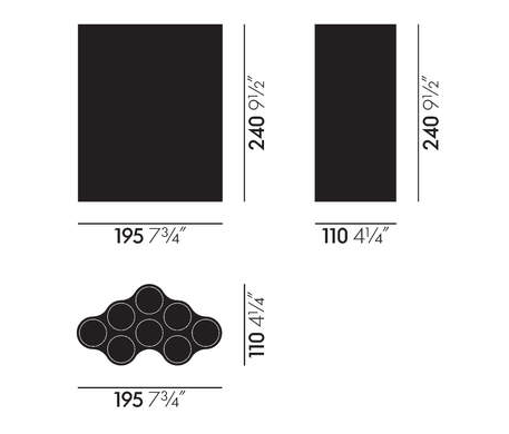 Nuage medium light silverNuage vaas, geanodiseerd aluminium, medium light silver