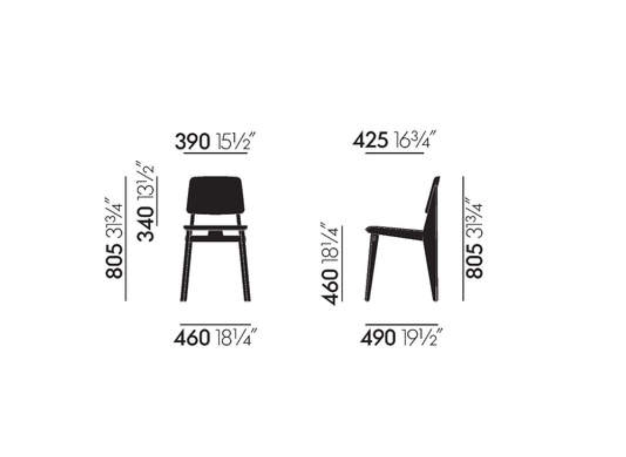 Chaise Tout BoisChaise Tout Bois, donker eiken