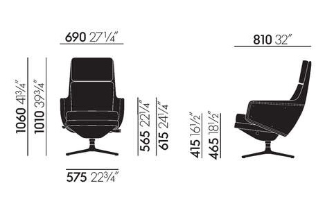 Grand Relax & OttomanGrand Relax & Ottoman - fauteuil