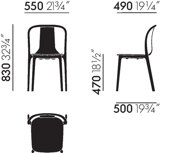 Belleville Chair Belleville Chair, basalt
