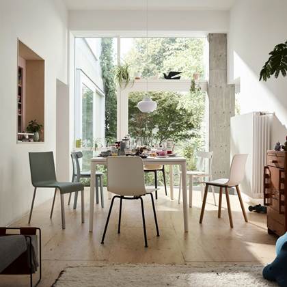 HAL Wood Vitra - HAL Wood - Stoel: naturel eiken, gevernist, wit