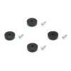 Glijders, DSW DAW, set van 4Glijders - DSW DAW - zwart
