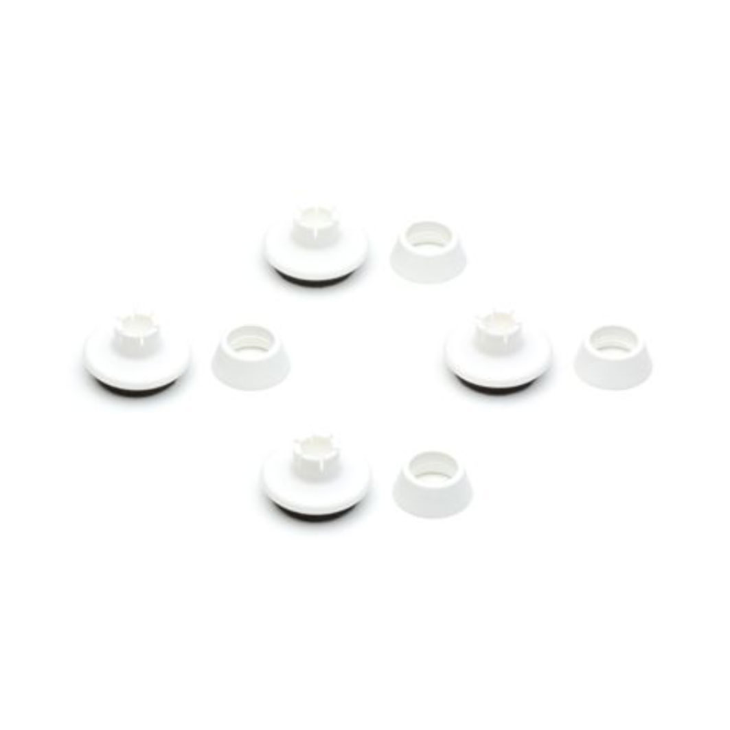 Viltglijders, DR, set van 4Viltglijders - DR - wit