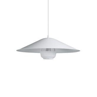 Kori Pendant Light with Dune ShadeKori Pendant Light gegolfde kap - wit