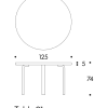 Table 91Artek TB91 Tafel 91 berken 74 cm