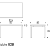 Table 82BTB82B Artek Tafel 82B berken 74 cm