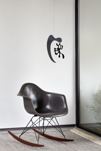 Eames Plywood Mobile Model AL blackEames Plywood Mobile Model AL black